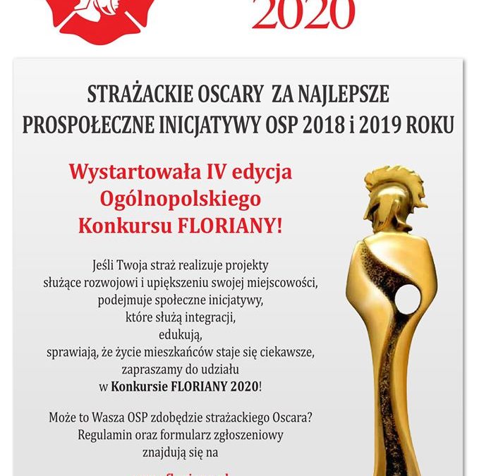 Floriany 2020 – Wystartowała IV edycja Ogólnopolskiego konkursu FLORIANY!