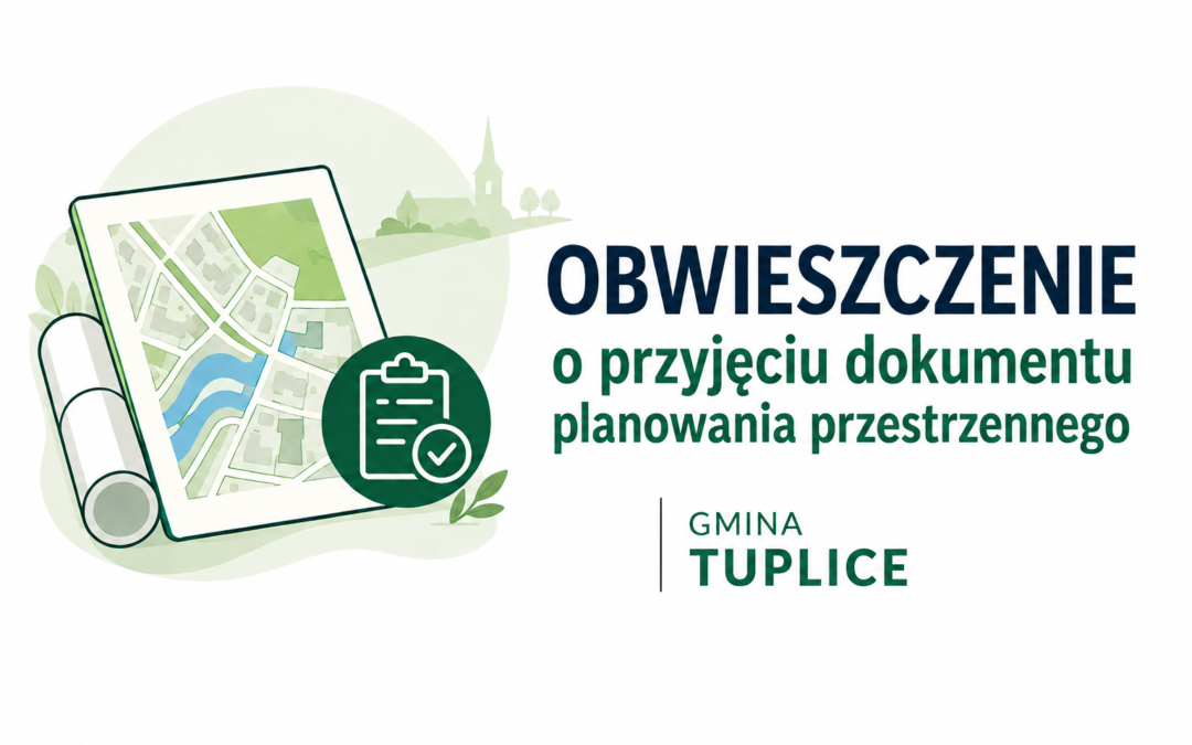 Obwieszczenie o przyjęciu dokumentu planowania przestrzennego